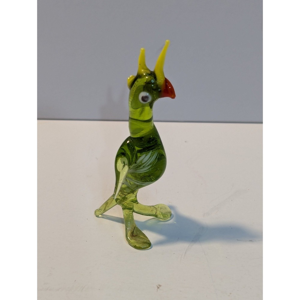 Hand blown glass Parrot